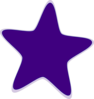 Violet Star Clip Art