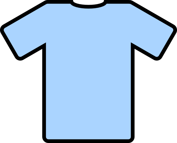 Light Blue T Shirt Clip Art at Clker.com - vector clip art online, royalty  free & public domain