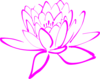 Pink Lotus  Clip Art