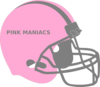 Pink Football Helmet Pm Clip Art