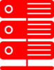 Red Virtual Server Clip Art