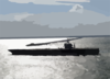 The Uss George Washington (cvn 73), Sails Past The Chesapeake Bay Bridge Tunnel On The Way To Sea, As It Prepares For The Composite Training Unit Exercise (comptuex) In The Atlantic Ocean Clip Art