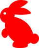 Red Rabbit Clip Art