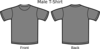 Grey T-shirt Template Clip Art