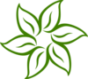 Green Hibiscus Clip Art