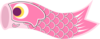 Koinobori Pink Clip Art
