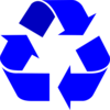 Blue Recycle Arrows Clip Art