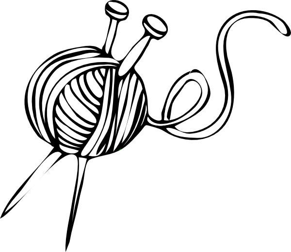 White Yarn Ball With Knitting Needles Clip Art at Clker.com - vector clip  art online, royalty free & public domain