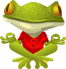 Yoga Frog Clip Art
