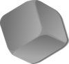 Grey Cube Clip Art