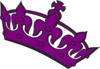 Purple Tilted Tiara Clip Art