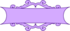 Purple Scroll Banner Clip Art