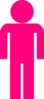 Pink Man Symbol Clip Art