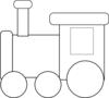 Toy Locomotive Clip Art