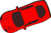 Red Car - Top View - 200 Clip Art