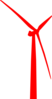 Wind Turbine Red Clip Art