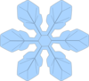 Petal Snowflake Clip Art