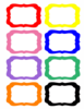 Rainbow Labels Clip Art