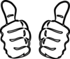 Two Thumbs Up Clip Art