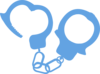 Handcuffs Light Blue Clip Art