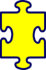 Blue Outline Puzzle Clip Art