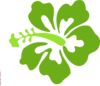 Green Hibiscus Clip Art