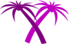 Double Palm Tree Clip Art