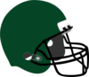 Dark Green Football Helmet Clip Art
