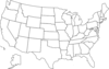 United States Map With States Clip Art