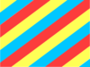 Blue, Yellow & Red Diagonal Stripes Clip Art