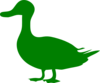 Green Duck Clip Art