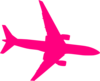 Pink Plane Clip Art