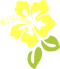Hibiscus Yellow Clip Art