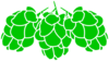 Green Hops Stencil Clip Art