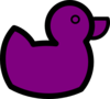 Purple Duck Clip Art