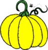 Yellow Pumpkin Clip Art