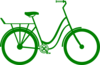 Bicycle - Green Clip Art