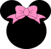 Pink Bow Minnie Mouse Clip Art