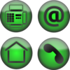 Fax At Home Phone Icons Clip Art