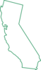 Green Ca Outline Clip Art