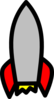Rocket-lowflame Clip Art