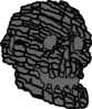 Skull Rock Clip Art