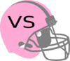 Pink Football Helmet Clip Art