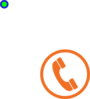 Telephone Symbol (oange) Clip Art