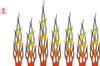 Racing Flame--mostly Chanukah Clip Art