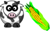 Cow And Corn Clip Art