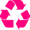 Recycling-pink Clip Art