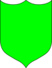 Green Shield Crest Clip Art