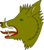 Green Boar Clip Art