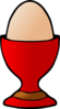 Egg Cup Red Clip Art